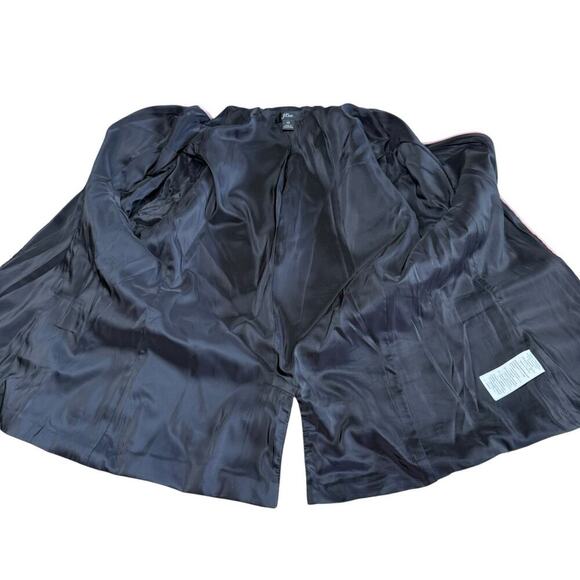 J Crew Going Out Blazer in Stretch Twill Open Front Jacket Gray 12 Academia Prep - Picture 9 of 13